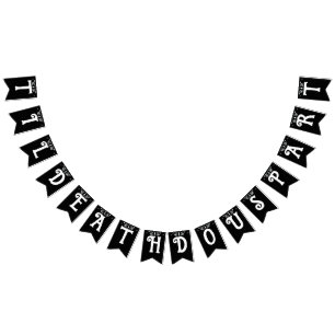 Bandeirinha Til Death Nos Parte Do Gótico Negro