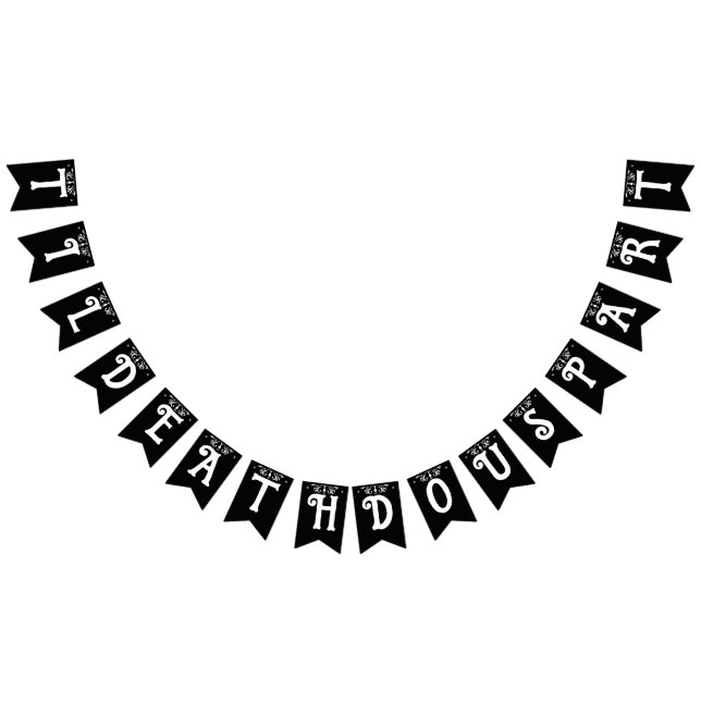 Bandeirinha Til Death Nos Parte Do Gótico Negro (Todos)