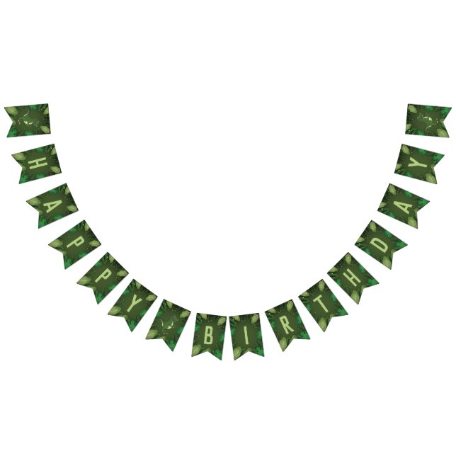 Bandeirinha Tiranossauro Rex T-rex Dinossauro Feliz Aniversári (Todos)