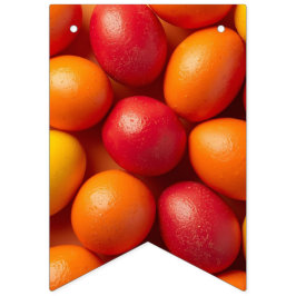 Bandeirinha Trendy orange&yellow Easter Eggs gift Paper 