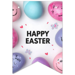 Bandeirinha Trendy Purple and Pink Easter Eggs wrapping paper 