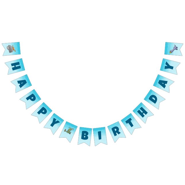 Bandeirinha Três dinossauros bonitos (Todos)