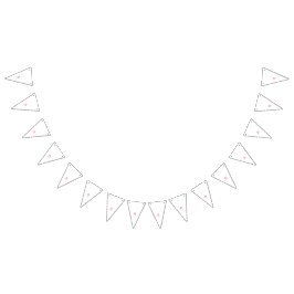 Bandeirinha Três lábios em tons de vermelho e rosa contra