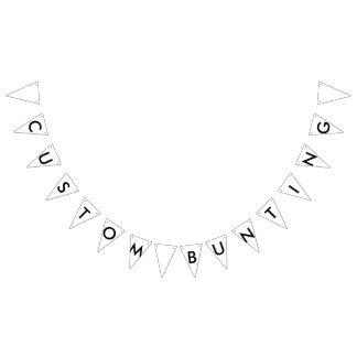 Bandeirinha Triângulo Bunting personalizado costume da