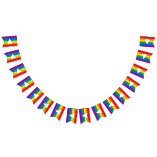 Bandeirinha Triângulo LGBTQ+ e Orgulho Arco-Íris