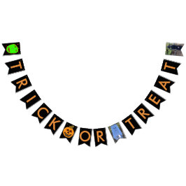 Bandeirinha Trick ou Tratar Banner de Bunting Halloween