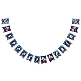 Bandeirinha Um belo aniversário de Halloween