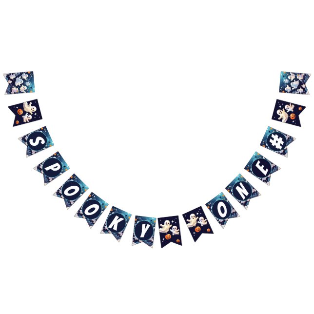 Bandeirinha Um belo aniversário de Halloween (Todos)