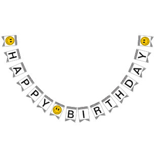 Bandeirinha Um cara feliz cara feliz banner de bunda de aniver