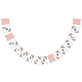 Bandeirinha Um Chá de fraldas De Pêssego