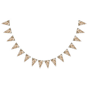 Bandeirinha Um design de tecido vibrante com intrincado floral