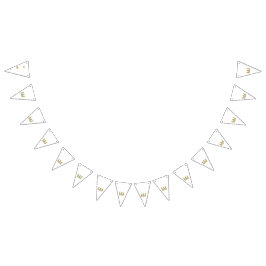 Bandeirinha Um design floral vibrante e simétrico que apresent