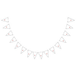 Bandeirinha Um design gráfico vermelho simétrico com geometr