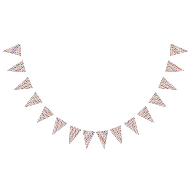 Bandeirinha Um design vibrante com creme amarelo e laranja (Todos)