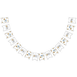 Bandeirinha Um doce cozinheiro e leite Primeiro Aniversário