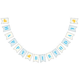 Bandeirinha Um Feliz Aniversário de Rapazes Sortudos