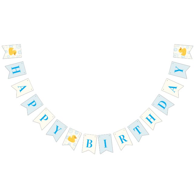 Bandeirinha Um Feliz Aniversário de Rapazes Sortudos (Todos)