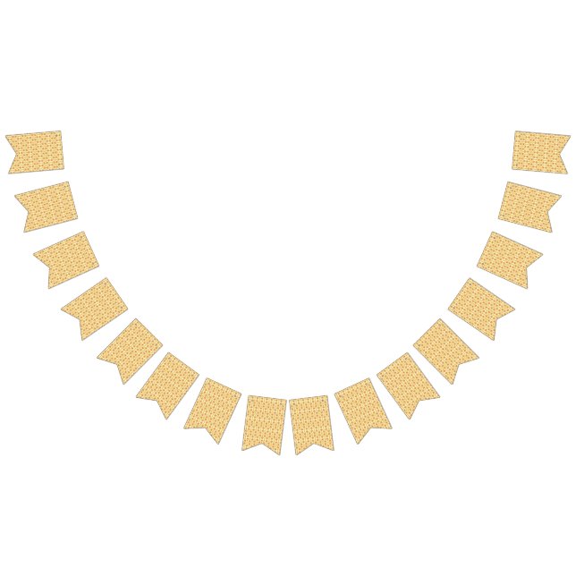 Bandeirinha um fundo amarelo e branco com um traço (Todos)