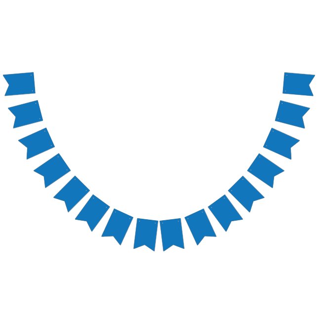 Bandeirinha um fundo azul com um relógio preto e branco (Todos)