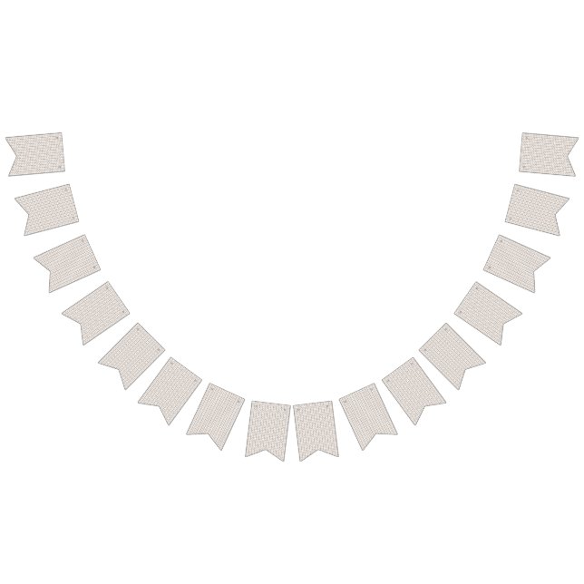 Bandeirinha um fundo branco com um padrão castanho (Todos)