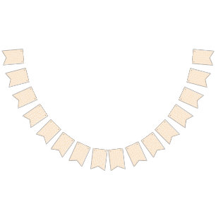 Bandeirinha um fundo laranja e branco com espirais