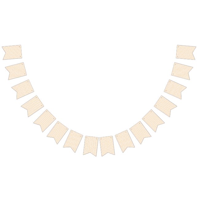 Bandeirinha um fundo laranja e branco com espirais (Todos)