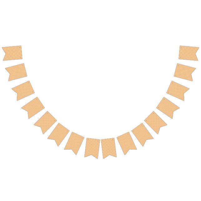 Bandeirinha um fundo laranja e branco com um padrão (Todos)