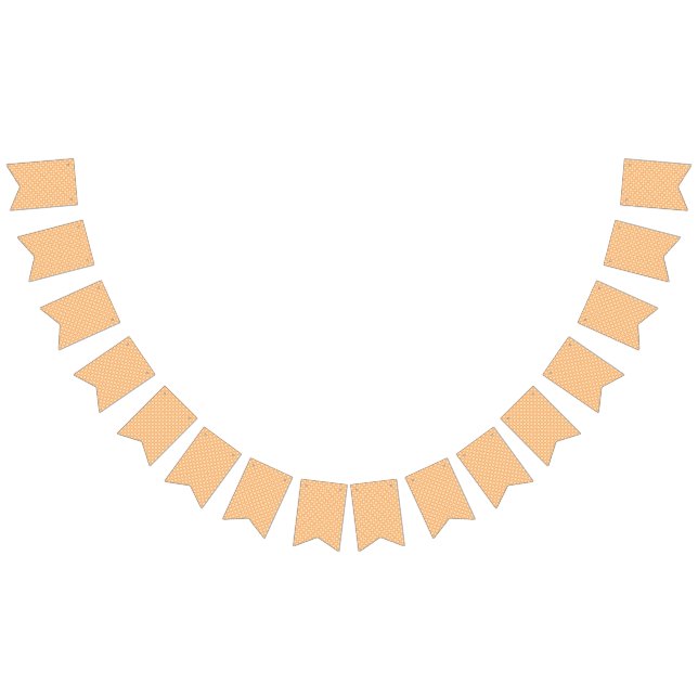 Bandeirinha um fundo laranja e branco com um padrão (Todos)