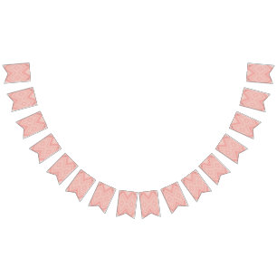 Bandeirinha um fundo rosa e branco com padrão de diamante