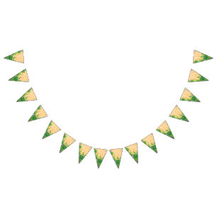Bandeirinha Um motivo decorativo que mostra ornamentado verde