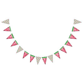 Bandeirinha Um Na Faixa De Aniversário Do Melon