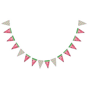 Bandeirinha Um Na Faixa De Aniversário Do Melon