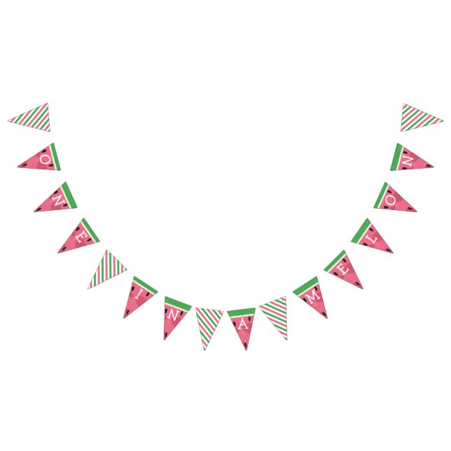 Bandeirinha Um Na Faixa De Aniversário Do Melon (Todos)