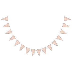 Bandeirinha um padrão de flores cor-de-rosa e branca num fundo