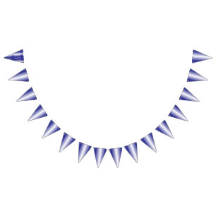 Bandeirinha Um padrão geométrico azul intrincado com simétrico