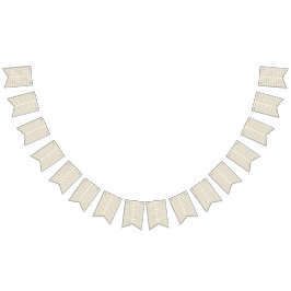 Bandeirinha um padrão geométrico branco e dourado