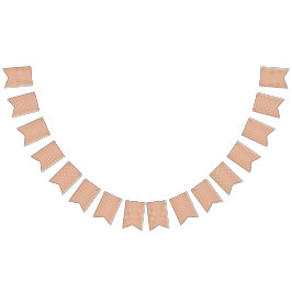 Bandeirinha um padrão geométrico em laranja e branco