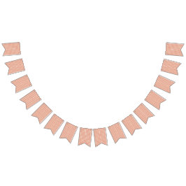 Bandeirinha um padrão laranja e branco em um fundo branco