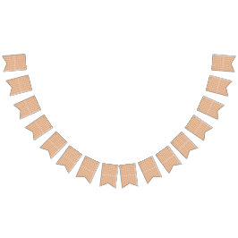 Bandeirinha um padrão laranja e branco sobre um fundo branco