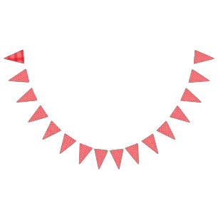 Bandeirinha Um padrão simétrico com vermelho, laranja e p