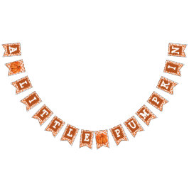 Bandeirinha Um pequeno cartaz de festa de abóbora