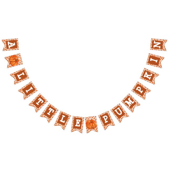 Bandeirinha Um pequeno cartaz de festa de abóbora (Todos)