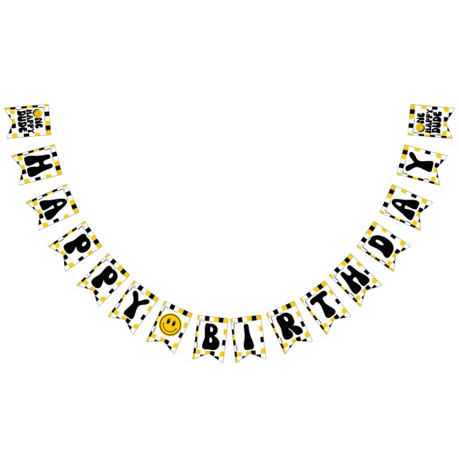 Bandeirinha Um primeiro aniversario Feliz (Todos)