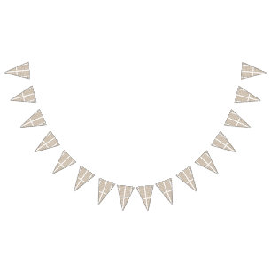 Bandeirinha Um triângulo equilátero branco centrado numa planí