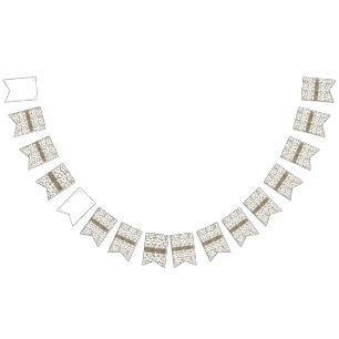 Bandeirinha uma foto em preto e branco de um padrão