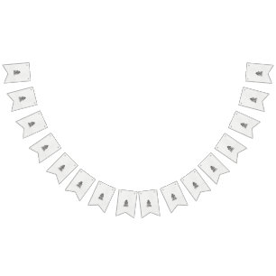 Bandeirinha uma imagem em preto e branco de um design ornament