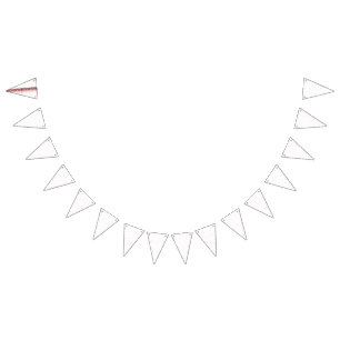 Bandeirinha Uma intrincada aga de design floral branca e negra