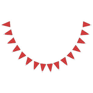 Bandeirinha Uma maçã vermelha brilhante senta-se numa superfíc