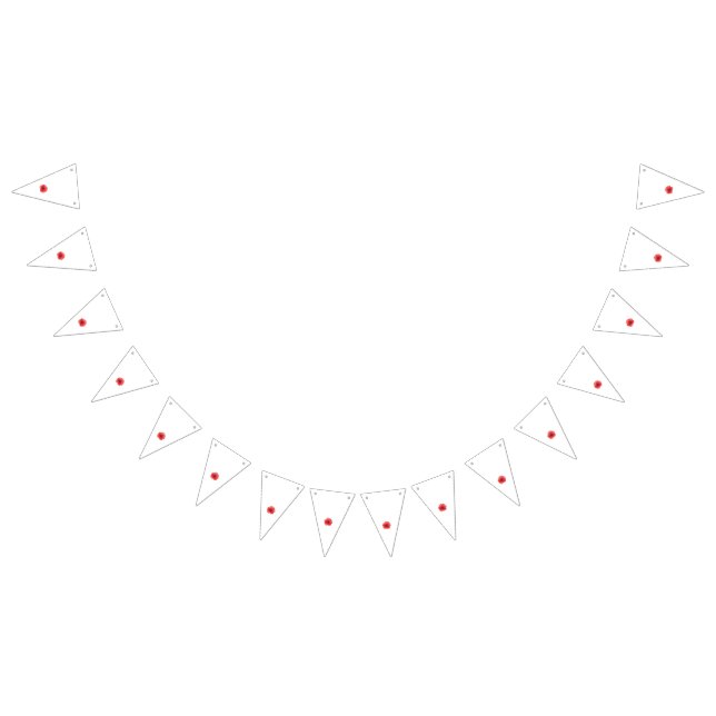 Bandeirinha Uma vibrante flor de papoula vermelha com delicado (Todos)