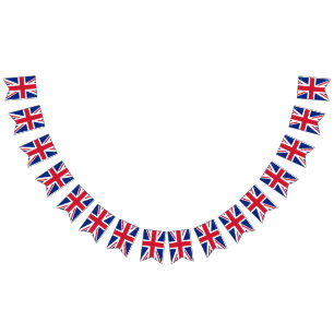 Bandeirinha Union Jack Flags, Bunting Banner / Reino Unido